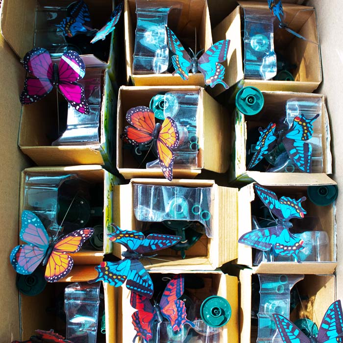 Solar Butterfly Stake - www.FOP.ae Buy online Best and Healthy Plants and quality products guarantee in Dubai Plants Shop in Dubai Abu Dhabi all over UAE Plants near me Fresh Plants in Dubai where to buy plants in UAE - FOP.ae