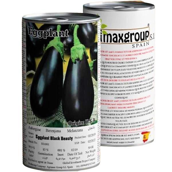 Eggplant Black Beauty Seeds Tin - www.FOP.ae Buy online Best and Healthy Plants and quality products guarantee in Dubai Plants Shop in Dubai Abu Dhabi all over UAE Plants near me Fresh Plants in Dubai where to buy plants in UAE - FOP.ae