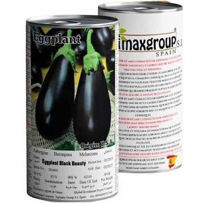 Eggplant Black Beauty Seeds Tin - www.FOP.ae Buy online Best and Healthy Plants and quality products guarantee in Dubai Plants Shop in Dubai Abu Dhabi all over UAE Plants near me Fresh Plants in Dubai where to buy plants in UAE - FOP.ae