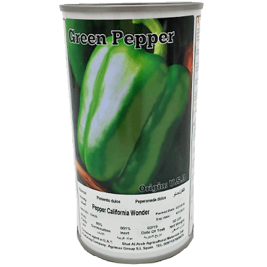 Pepper California Wonder Seeds Tin - www.FOP.ae Buy online Best and Healthy Plants and quality products guarantee in Dubai Plants Shop in Dubai Abu Dhabi all over UAE Plants near me Fresh Plants in Dubai where to buy plants in UAE - FOP.ae