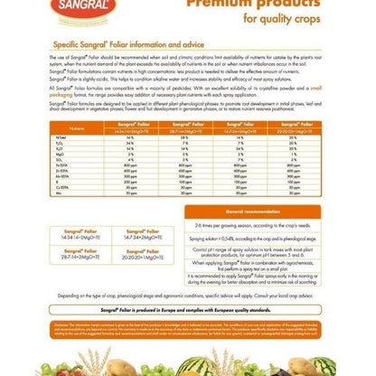 Sangral NPK and Micronutrients Fruits and Flowers Fertilizer - www.FOP.ae Buy online Best and Healthy Plants and quality products guarantee in Dubai Plants Shop in Dubai Abu Dhabi all over UAE Plants near me Fresh Plants in Dubai where to buy plants in UAE - FOP.ae