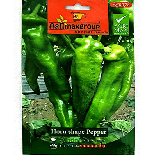 Horn Shape Pepper Seeds - www.FOP.ae Buy online Best and Healthy Plants and quality products guarantee in Dubai Plants Shop in Dubai Abu Dhabi all over UAE Plants near me Fresh Plants in Dubai where to buy plants in UAE - FOP.ae