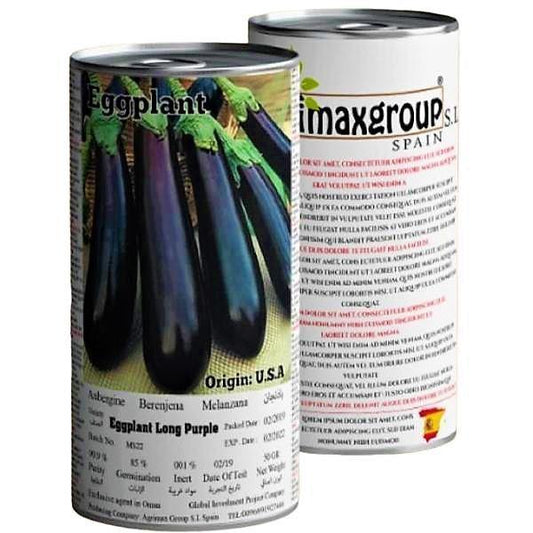 Eggplant Long Purple Seeds Tin - www.FOP.ae Buy online Best and Healthy Plants and quality products guarantee in Dubai Plants Shop in Dubai Abu Dhabi all over UAE Plants near me Fresh Plants in Dubai where to buy plants in UAE - FOP.ae