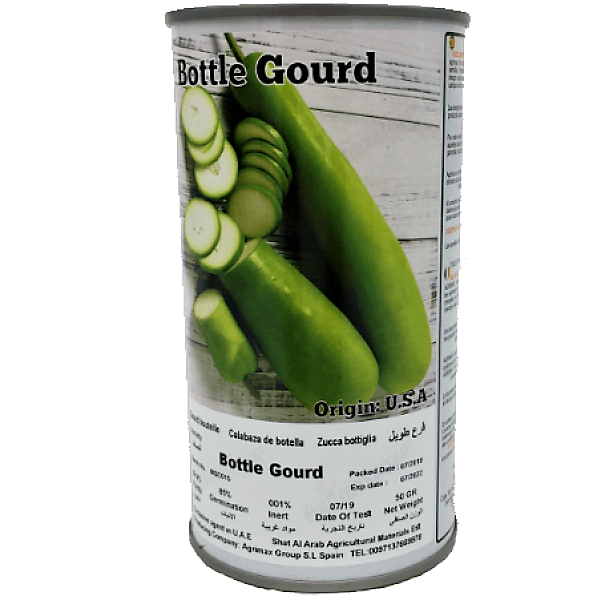 Bottle Gourd Seeds Tin - www.FOP.ae Buy online Best and Healthy Plants and quality products guarantee in Dubai Plants Shop in Dubai Abu Dhabi all over UAE Plants near me Fresh Plants in Dubai where to buy plants in UAE - FOP.ae