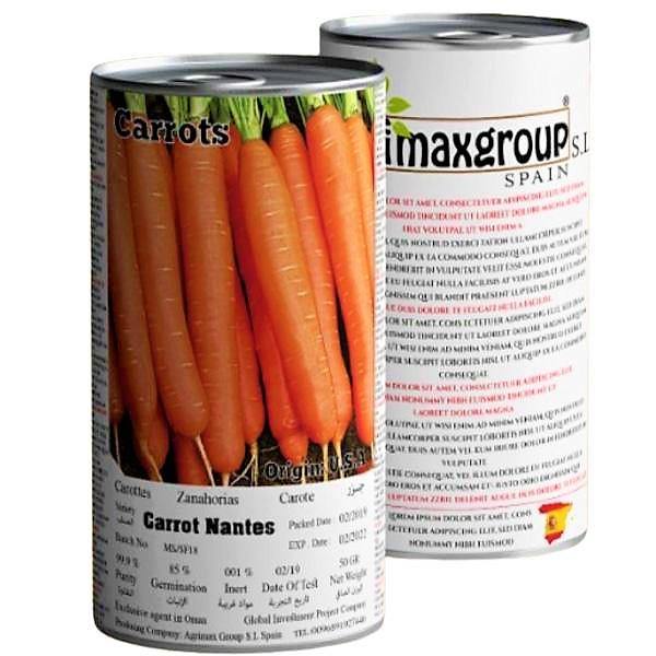 Carrots Nantes Seeds Tin - www.FOP.ae Buy online Best and Healthy Plants and quality products guarantee in Dubai Plants Shop in Dubai Abu Dhabi all over UAE Plants near me Fresh Plants in Dubai where to buy plants in UAE - FOP.ae
