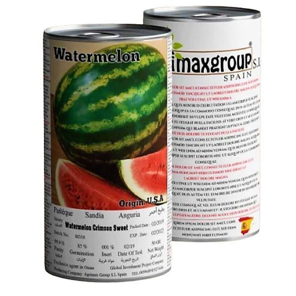 Crimson Sweet Watermelon Seeds Tin - www.FOP.ae Buy online Best and Healthy Plants and quality products guarantee in Dubai Plants Shop in Dubai Abu Dhabi all over UAE Plants near me Fresh Plants in Dubai where to buy plants in UAE - FOP.ae