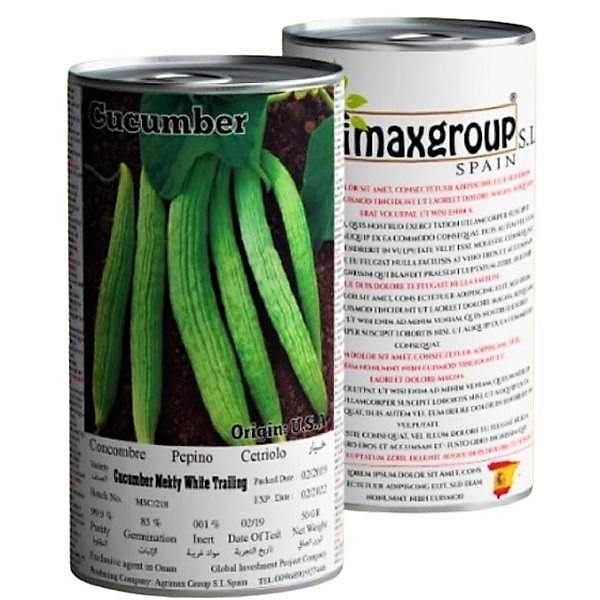 Cucumber Mekty White Trailing Seeds Tin - www.FOP.ae Buy online Best and Healthy Plants and quality products guarantee in Dubai Plants Shop in Dubai Abu Dhabi all over UAE Plants near me Fresh Plants in Dubai where to buy plants in UAE - FOP.ae