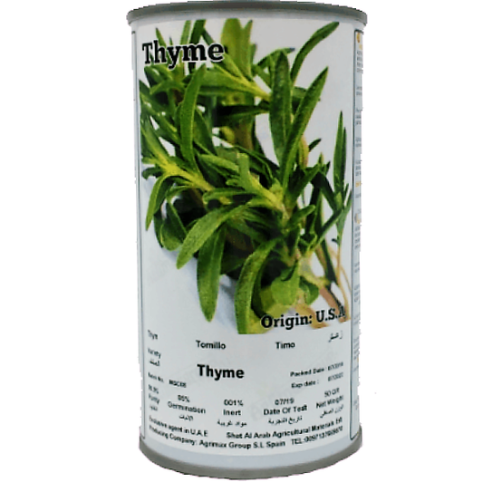 Thyme Seeds Tin - www.FOP.ae Buy online Best and Healthy Plants and quality products guarantee in Dubai Plants Shop in Dubai Abu Dhabi all over UAE Plants near me Fresh Plants in Dubai where to buy plants in UAE - FOP.ae
