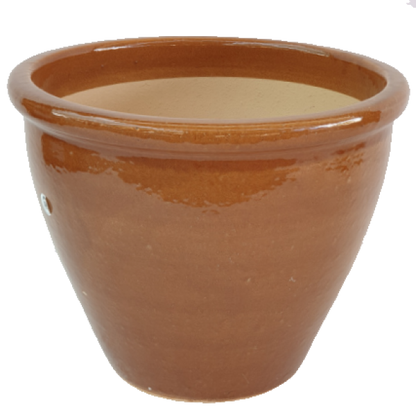 Ceramic Rolled Rim Pot - www.FOP.ae Buy online Best and Healthy Plants and quality products guarantee in Dubai Plants Shop in Dubai Abu Dhabi all over UAE Plants near me Fresh Plants in Dubai where to buy plants in UAE - FOP.ae