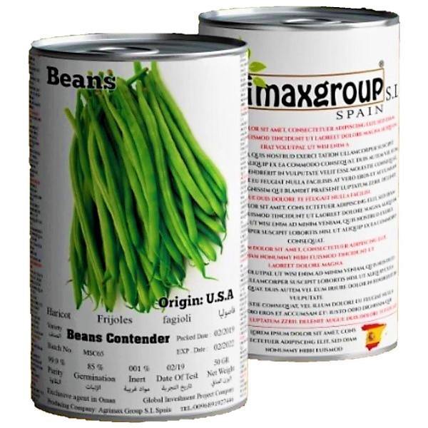 Beans Contender Seeds Tin - www.FOP.ae Buy online Best and Healthy Plants and quality products guarantee in Dubai Plants Shop in Dubai Abu Dhabi all over UAE Plants near me Fresh Plants in Dubai where to buy plants in UAE - FOP.ae