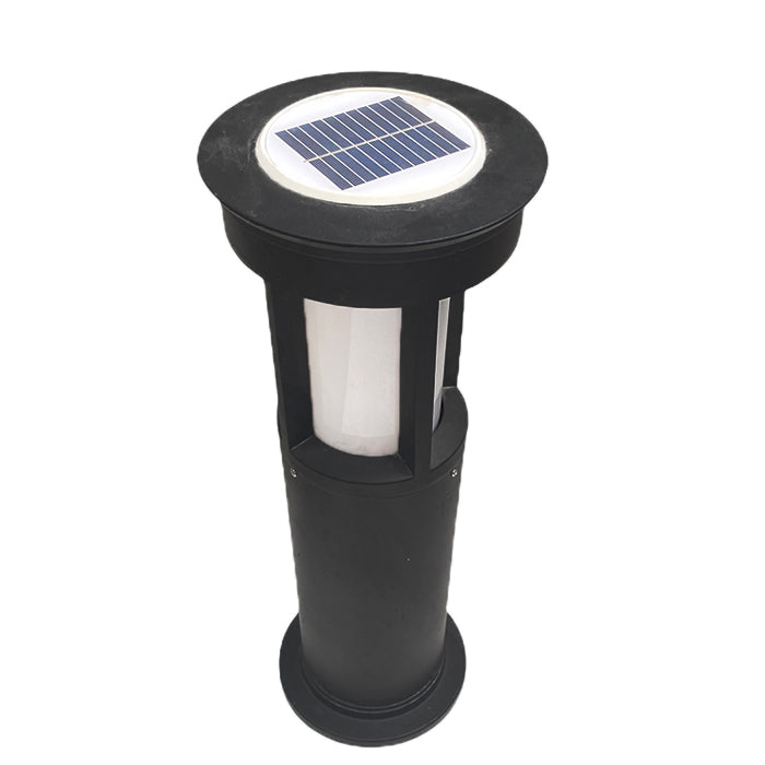 Solar Bolard Lamp Black - www.FOP.ae Buy online Best and Healthy Plants and quality products guarantee in Dubai Plants Shop in Dubai Abu Dhabi all over UAE Plants near me Fresh Plants in Dubai where to buy plants in UAE - FOP.ae