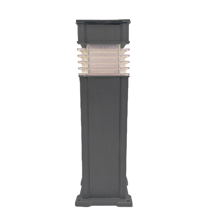 Solar Bolard Lamp Dark Gray - www.FOP.ae Buy online Best and Healthy Plants and quality products guarantee in Dubai Plants Shop in Dubai Abu Dhabi all over UAE Plants near me Fresh Plants in Dubai where to buy plants in UAE - FOP.ae