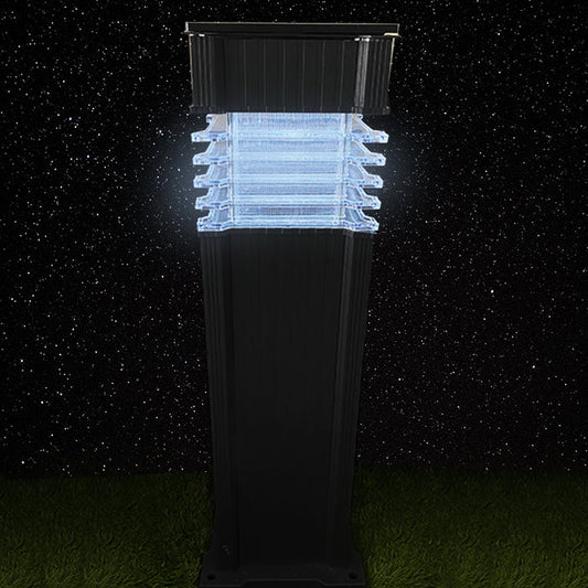 Solar Bolard Lamp Dark Gray - www.FOP.ae Buy online Best and Healthy Plants and quality products guarantee in Dubai Plants Shop in Dubai Abu Dhabi all over UAE Plants near me Fresh Plants in Dubai where to buy plants in UAE - FOP.ae
