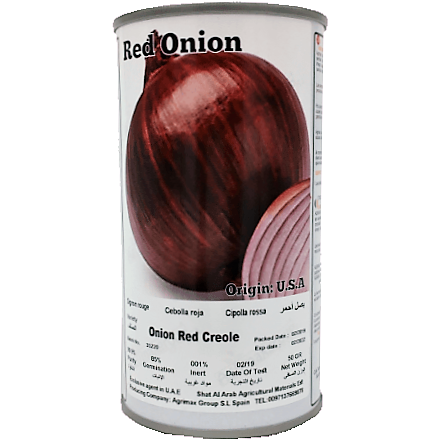 Onion red Creole Seeds Tin - www.FOP.ae Buy online Best and Healthy Plants and quality products guarantee in Dubai Plants Shop in Dubai Abu Dhabi all over UAE Plants near me Fresh Plants in Dubai where to buy plants in UAE - FOP.ae