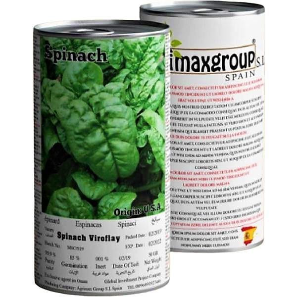 Spinach Virofalay Seeds Tin - www.FOP.ae Buy online Best and Healthy Plants and quality products guarantee in Dubai Plants Shop in Dubai Abu Dhabi all over UAE Plants near me Fresh Plants in Dubai where to buy plants in UAE - FOP.ae