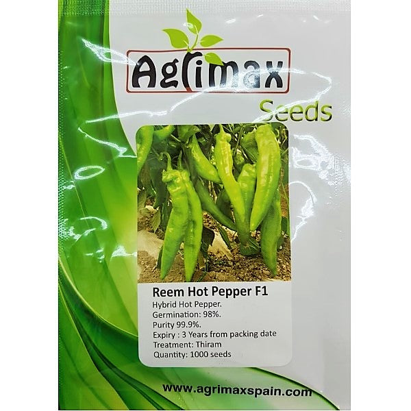 Hot Pepper Reem F1 Premium Quality Seeds - www.FOP.ae Buy online Best and Healthy Plants and quality products guarantee in Dubai Plants Shop in Dubai Abu Dhabi all over UAE Plants near me Fresh Plants in Dubai where to buy plants in UAE - FOP.ae