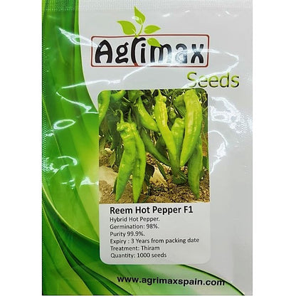 Hot Pepper Reem F1 Premium Quality Seeds - www.FOP.ae Buy online Best and Healthy Plants and quality products guarantee in Dubai Plants Shop in Dubai Abu Dhabi all over UAE Plants near me Fresh Plants in Dubai where to buy plants in UAE - FOP.ae