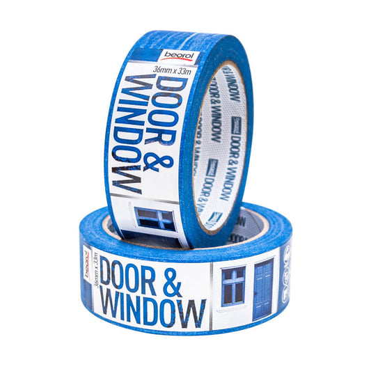 Beorol Masking Tape Door & Window Protection 36mm x 33m, 80ᵒC - www.FOP.ae Buy online Best and Healthy Plants and quality products guarantee in Dubai Plants Shop in Dubai Abu Dhabi all over UAE Plants near me Fresh Plants in Dubai where to buy plants in UAE - FOP.ae