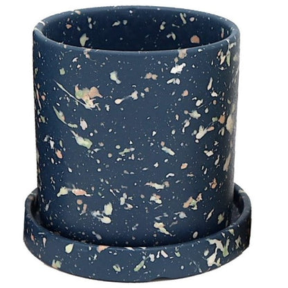 Ceramic Pot with Contrast Dots - www.FOP.ae Buy online Best and Healthy Plants and quality products guarantee in Dubai Plants Shop in Dubai Abu Dhabi all over UAE Plants near me Fresh Plants in Dubai where to buy plants in UAE - FOP.ae