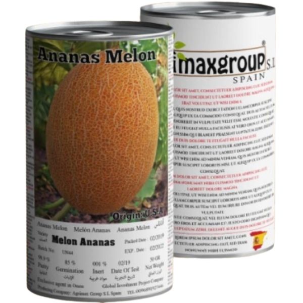Melon Ananas Seeds Tin - www.FOP.ae Buy online Best and Healthy Plants and quality products guarantee in Dubai Plants Shop in Dubai Abu Dhabi all over UAE Plants near me Fresh Plants in Dubai where to buy plants in UAE - FOP.ae