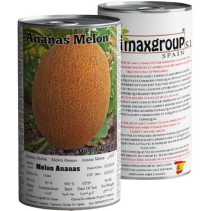 Melon Ananas Seeds Tin - www.FOP.ae Buy online Best and Healthy Plants and quality products guarantee in Dubai Plants Shop in Dubai Abu Dhabi all over UAE Plants near me Fresh Plants in Dubai where to buy plants in UAE - FOP.ae