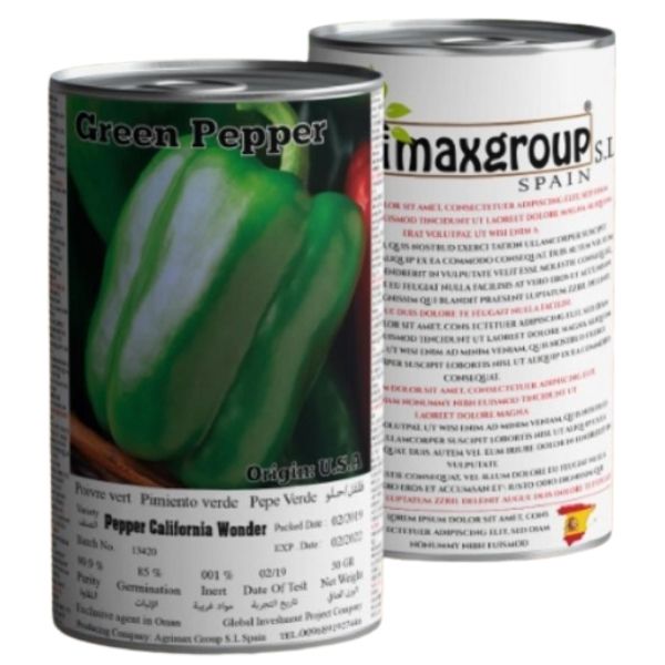 Pepper California Wonder Seeds Tin - www.FOP.ae Buy online Best and Healthy Plants and quality products guarantee in Dubai Plants Shop in Dubai Abu Dhabi all over UAE Plants near me Fresh Plants in Dubai where to buy plants in UAE - FOP.ae