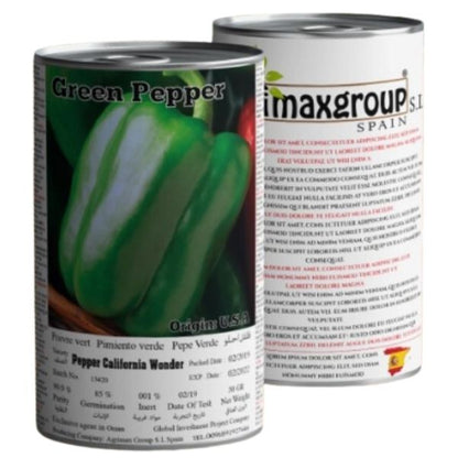 Pepper California Wonder Seeds Tin - www.FOP.ae Buy online Best and Healthy Plants and quality products guarantee in Dubai Plants Shop in Dubai Abu Dhabi all over UAE Plants near me Fresh Plants in Dubai where to buy plants in UAE - FOP.ae